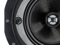 Monoprice 2-Way Carbon Fiber In-Ceiling Speakers – 6.5in (Pair) W/ Angled Driver