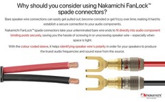 FanLock Excel Series 24k Gold Plated Spade Connector Banana Plug 10 AWG 18 A…