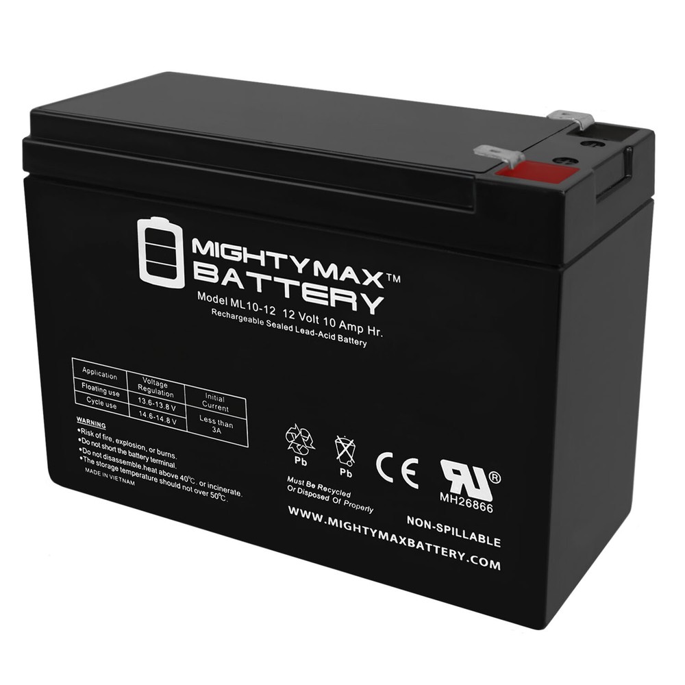 Mighty Max 12V 10AH SLA Replacement Battery for 13447, 134471