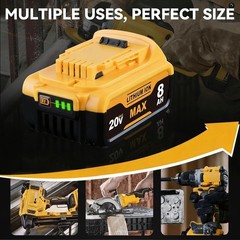2-PCS Replacement for Dewalt 20V Max Battery DCB203 DCB204 DCB206 DCB200