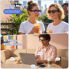 AI Smart Glasses with 4K Camera/Video Recording/Bluetooth for Men & Women/Hands-
