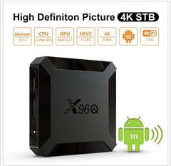 X96Q H313 Quad Core 2+16GB Android 10 4K TV BOX 2.4G WIFI HDMI Media Player 2022