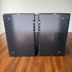 Atlantic 30 CD Storage Case Holder Rack Wall Mountable Black Plastic Retro
