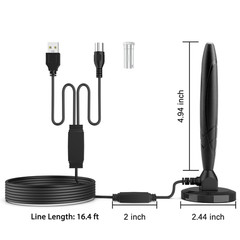 5600Miles TV Antenna HDTV Amplified Digital 4K 1080P Long Range Indoor Upgraded