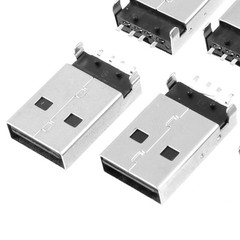uxcell 5 Pcs USB 2.0 Type A Male Jack Solder Connector, Repair…