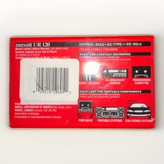 Maxell UR 120 Audio Cassette Tape 5 Pack Sealed Normal Bias Vintage Blank 90’s