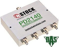 PD2140 – RF Power Splitter, Combiner, Divider RoHS, 4 Way, 698-2700 MHz, 50 Ohms
