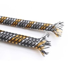 DIY Fever Wire Braided Mesh Tube Shock Absorber Densely Woven PET Nylon Sleeve