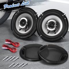 6in 2-Way Coaxial Car Speakers, 400W (100W RMS), 6-Inches Coaxial-2 Way