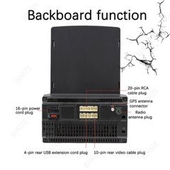 10″ 2 Din Android 13 GPS WiFi Vertical FM Touch Screen Player Car Stereo Radio