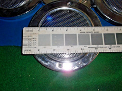 (1) NICE Classic Car Speaker Covers/grill Chrome Metal Vintage 5 1/2 Inch