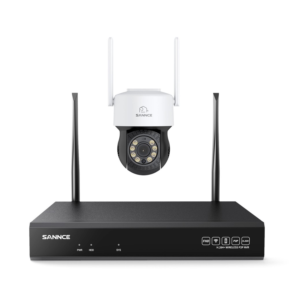 SANNCE 8MP 16CH NVR 5MP PT Color Wireless Security Camera System Twao Way Audio