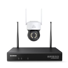 SANNCE 8MP 16CH NVR 5MP PT Color Wireless Security Camera System Twao Way Audio