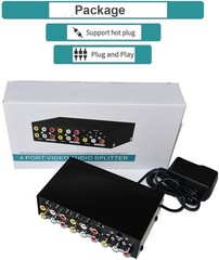 RCA Audio/Video Splitter 1 In 4 Out – Simplifies Your Home Entertainment Setup