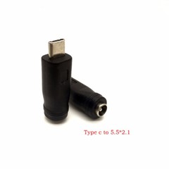 5.5 × 2.1mm Jack to USB 3.1 Type C Mini USB Micro DC Power Connector Adapter