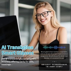 AI Smart Glasses, AI Translator Powered by Chatgpt with Real-Time Translation(16