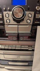 GoldSound AHVVE Compact Stereo System CD Player, Dual Cassette, Phono