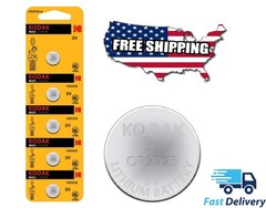 5 X Kodak CR2025 3V Max Lithium Batteries (0% Mercury, cadmium, lead) EXP7/31