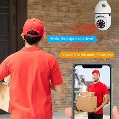 1080P Light Bulb Camera 2.4GHz & 5G WiFi E27 Smart Bulb 360 Security IP Camera