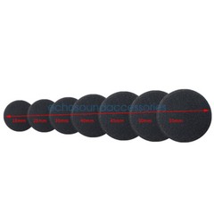 10 Pcs Replacement Round Foam Ear Pads for 18 25 30 35 40 45 50 55 60 65 70 75MM