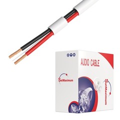 50FT 18/2 Speaker Wire CL2 Rated Indoor Low Voltage Copper Clad Aluminum (CCA…