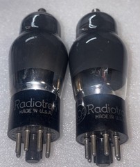 Pair RCA 6F8G Vacuum Tube Smoke Glass TV7 Tested NOS