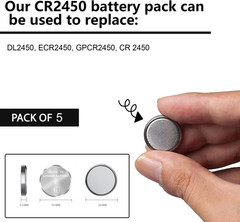 CR2450 3V Lithium Coin Battery(5 Pack)