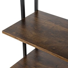Rustic 4-Tier Media Stand for Record Player Stereo Bracket Country Style US