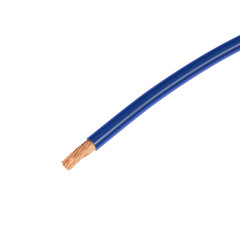 25FT Translucent Speaker Cable/Primary Power/Auto Enhanced Wire 8AWG CCA Blue