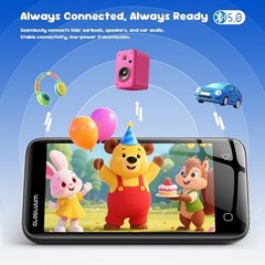 80GB Kids MP3 Player with Parental Controls, WiFi, Bluetooth, 4″ Touchscreen, Su