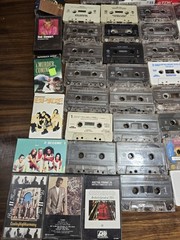 HUGE Lot of 135+ Cassette Tapes Albums, Blank Various New / Used Maxell Sony TDK