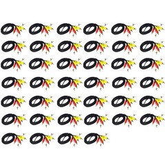 10/20/30/40/50Pcs 1.5m AV Male to Male 3 RCA Audio Video Composite Cable NEW