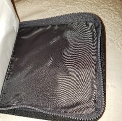 IKEA CD/DVD Case Black Holder Wallet Portfolio Zip Around 1999 Made In Vietnam