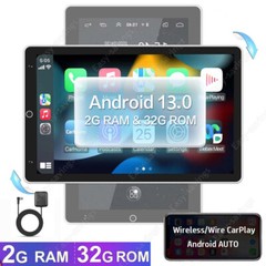 Android 14 Car Stereo Radio GPS Wifi Double 2 Din Touch Screen Player 10 Inch