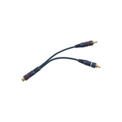 Audio Y-Converter Splitter Adapter RCA 1 Female to 2 Male New
