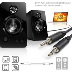 Packs 3.5mm Auxiliary Audio Cable 3ft AUX Cable Male to Male for Home/Car Stereo