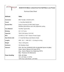 Low Power Portable Linked End Fed (EFHW) 40/20/15/10M No Tune Ham Radio Antenna