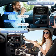 Carplay Radio For 2002-2005 Dodge Ram FM RDS Stereo Head Unit Backup Camera