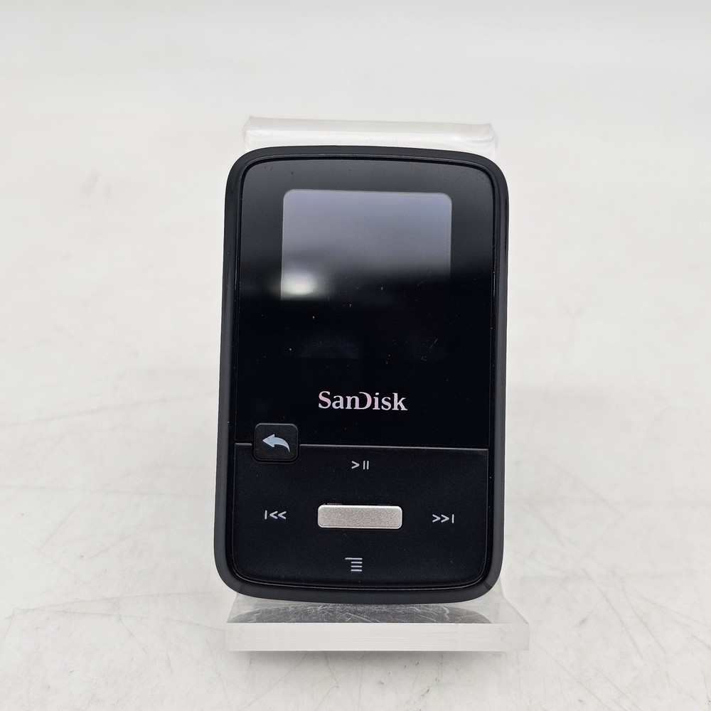 SanDisk Sansa Clip Zip 4GB Digital Media MP3 Player Black SD Card Slot