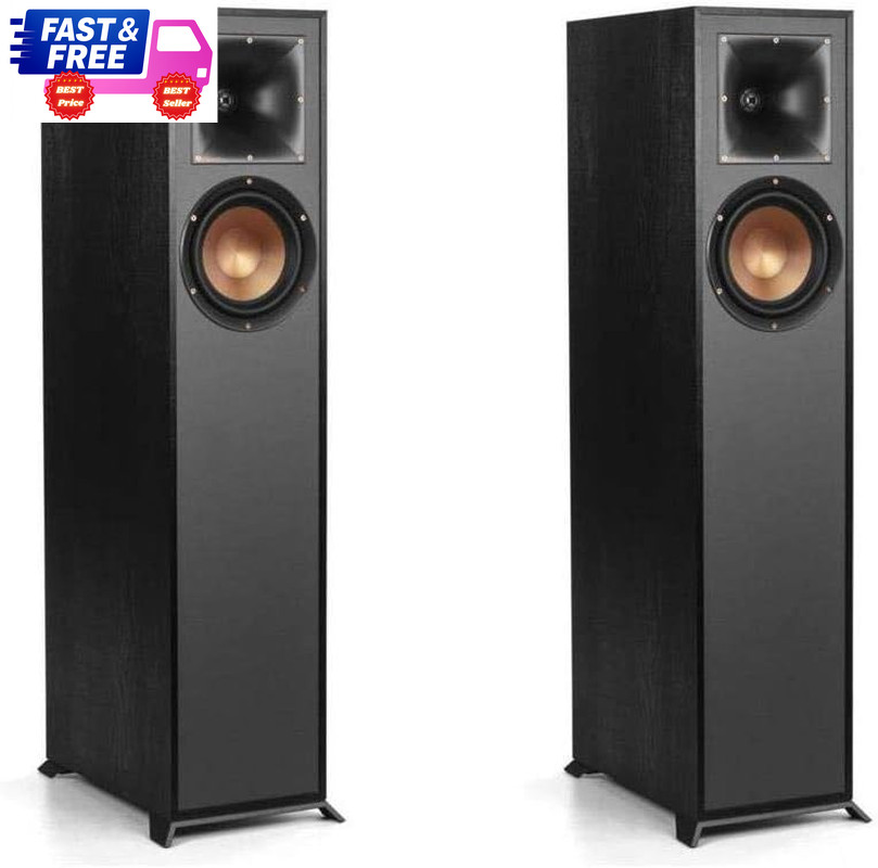 Reference R-610F Floorstanding Speaker, Black, Pair