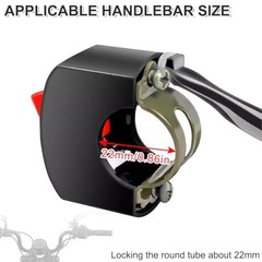22mm Handlebar Mounting Switch 12-80V 7/8″‘ Universal ON-Off Handle Button