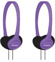 Portable On-Ear Headphone with Adjustable Headband – Violet