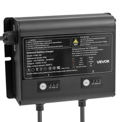 VEVOR 2-Bank 5A 12V Smart Marine Battery Charger Onboard IP68 Waterproof Boat RV