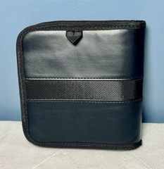 Case Logic CD DVD Travel Case 28 Black Vinyl Zip Closure