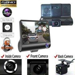 1080P 4″ Dual Lens HD Car DVR Rearview Video Dash Cam Recorder Camera G-Sensor