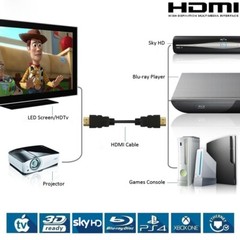25FT 24K Gold Plated HDMI v1.4 Cable 1080p 3D Ethernet For DVD PS3 HDTV XBOX LCD