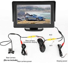 HD Mini 4.3 inch Monitor Digital TFT LCD 800 * 480 in-Dash Parking Video