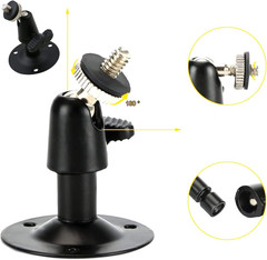 Camera Bracket Mount Black Metal Outdoor/Indoor Use Security Housing Bracket