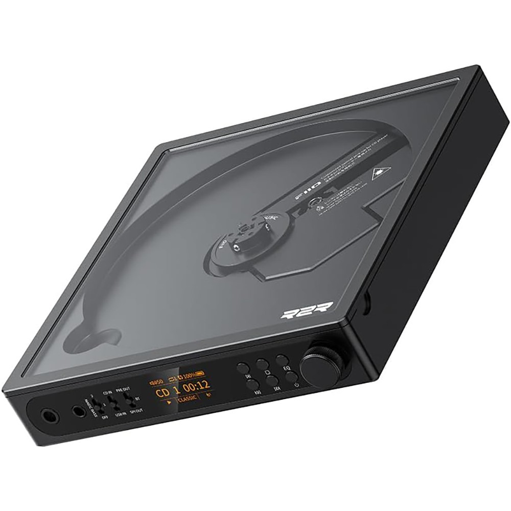 FiiO DM15 Portable Stereo CD Player with True 24Bit R2R DAC (Black)