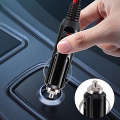 2PCS 12-24V Fused Male Car Cigarette Lighter Adapter Socket Plug Connector Cable